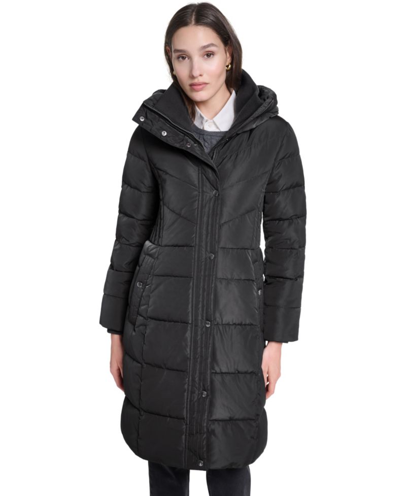 Women's Quilted Puffer Hooded Coat