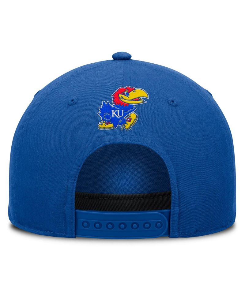 Men's Royal Kansas Jayhawks Foul Ball Rope Adjustable Hat