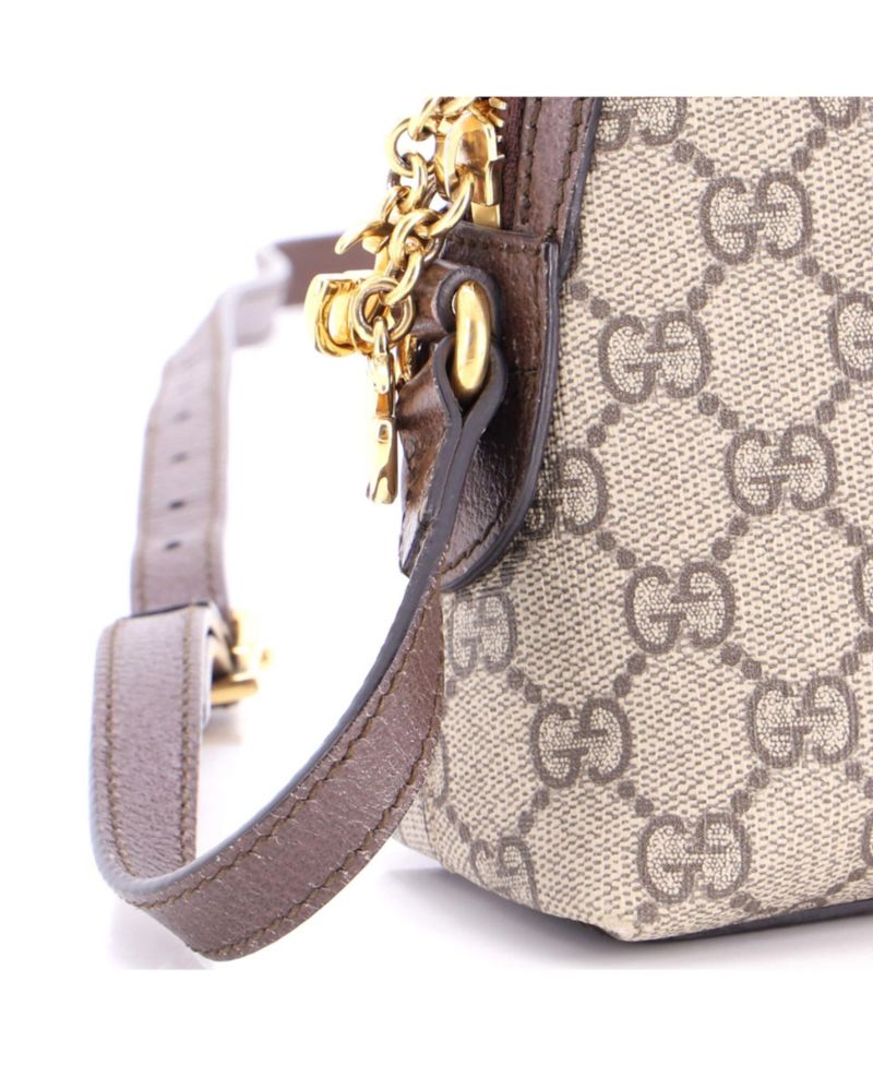 Small Ophidia Dome Shoulder Bag GG Coated Canvas