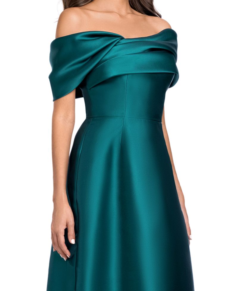 Women's Off-the-Shoulder A-Line Gown