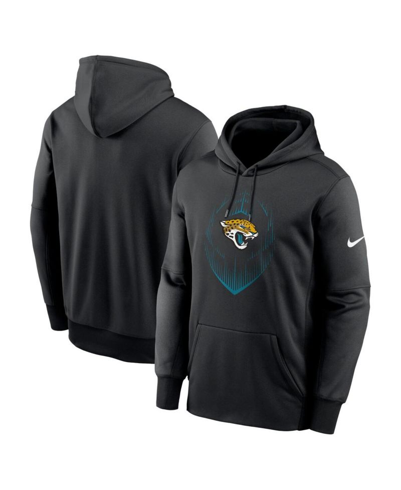 Men's Black Jacksonville Jaguars Icon Performance Pullover Hoodie