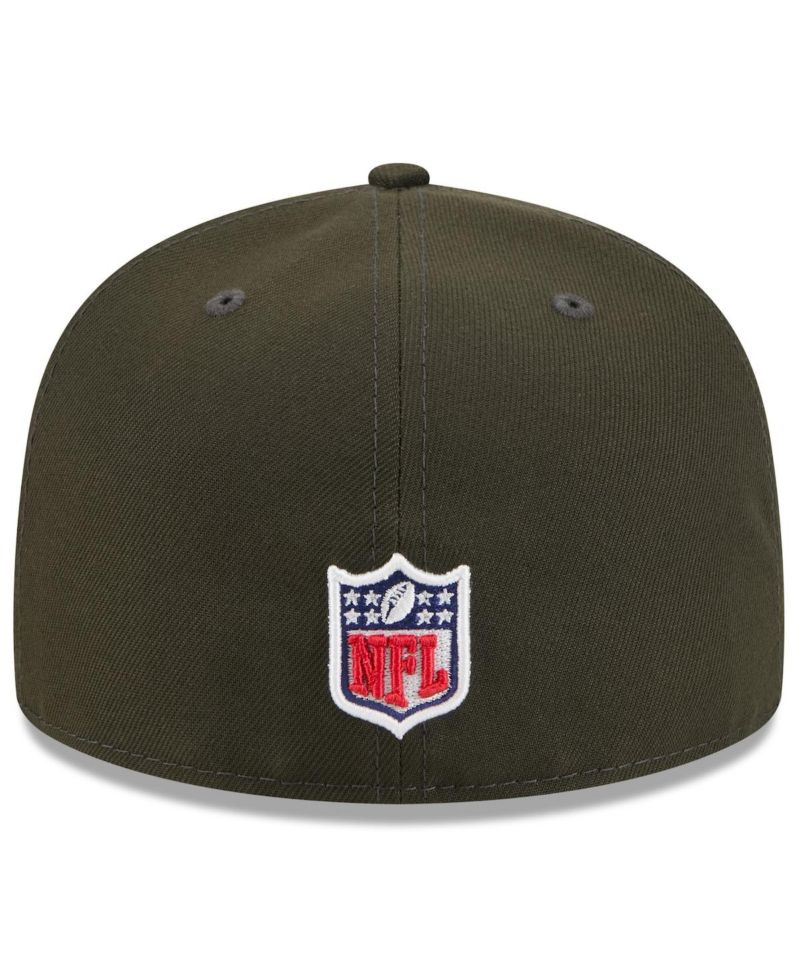 Men's Gotham Green New York Jets 2025 Rivalries Collection Sideline Rope 59FIFTY Fitted Hat