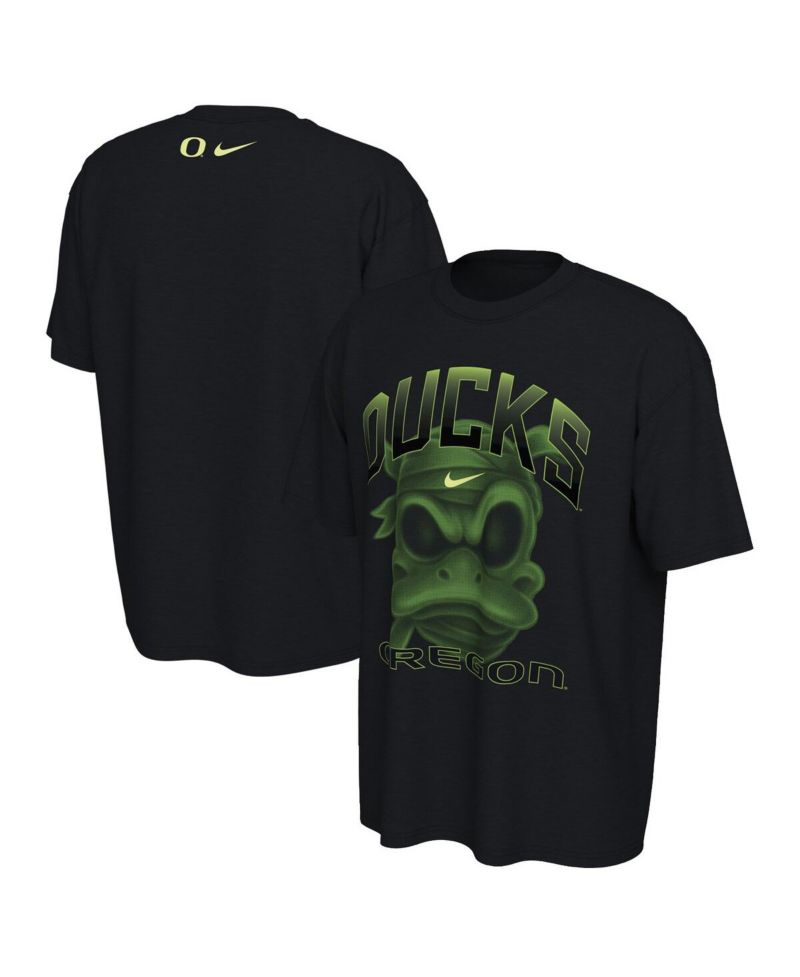 Men's Black Oregon Ducks Mummy Duck Glow In The Dark T-Shirt
