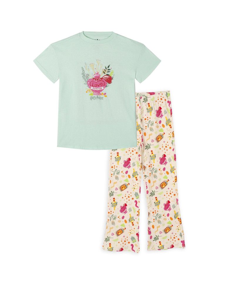 Girl's 5-16 2-Piece T-Shirt and Flare Leggings Set
