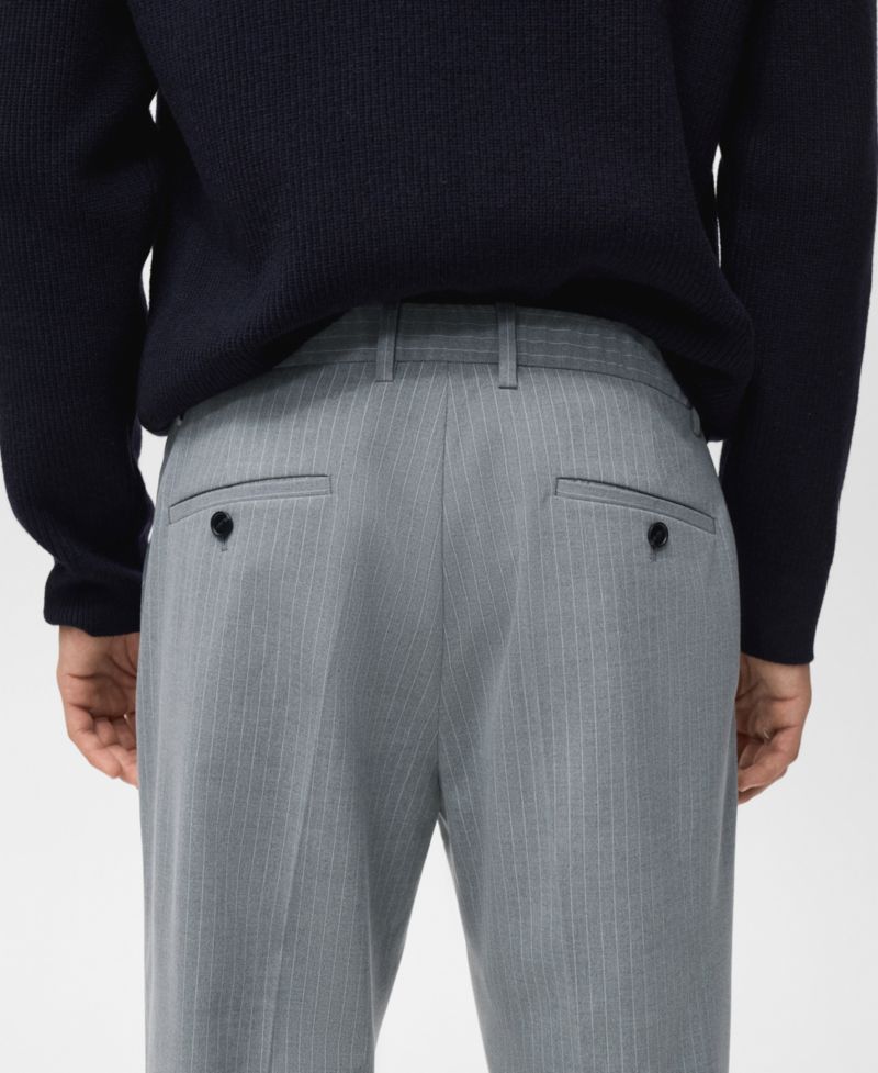 Men's Striped Slim-Fit Pants