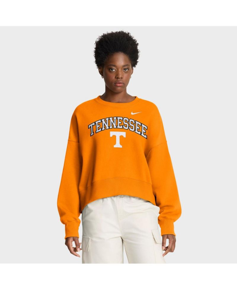 Women's Tennessee Orange Tennessee Volunteers Oversized Phoenix Arch Pullover Sweatshirt