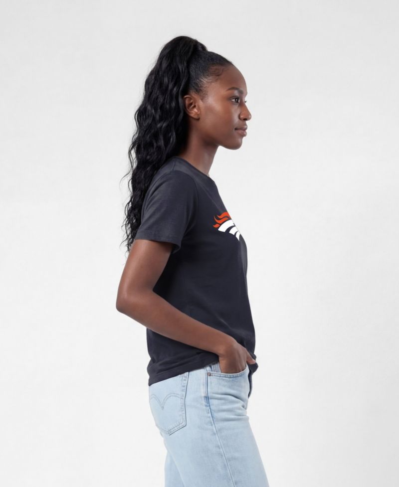 Women's Denver Broncos Cotton-Blend Logo T-Shirt