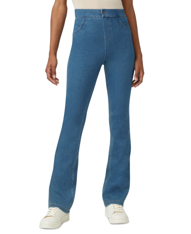 Women's High-Rise Denim Baby Bootcut Leggings