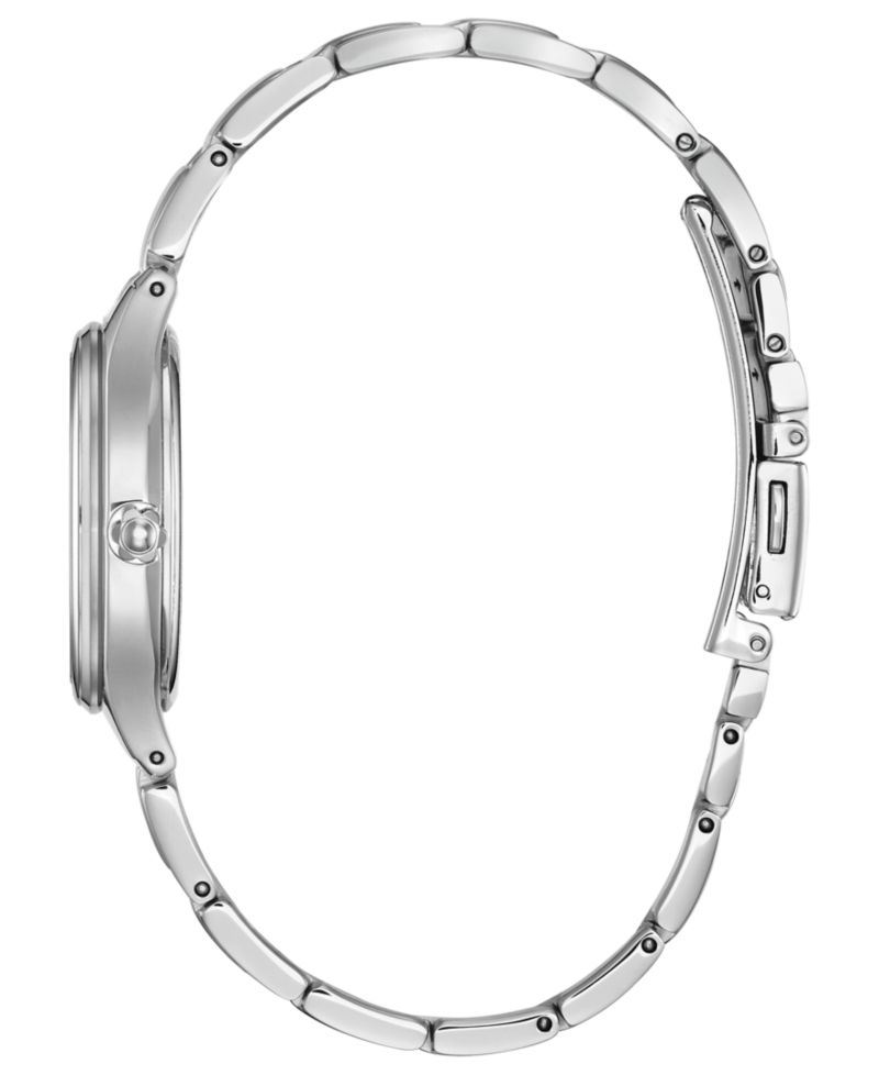 Eco-Drive Women's Corso Diamond-Accent Stainless Steel Bracelet Watch 29mm