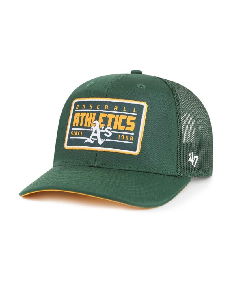 Men's Green Oakland Athletics Hardline Trucker Adjustable Hat