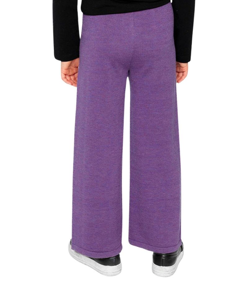 Little and Big Girl (6-12) Knitted Wide Leg Pants