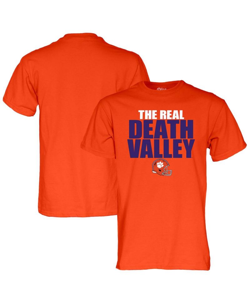 Men's and Women's Orange Clemson Tigers the Real Death Valley T-Shirt