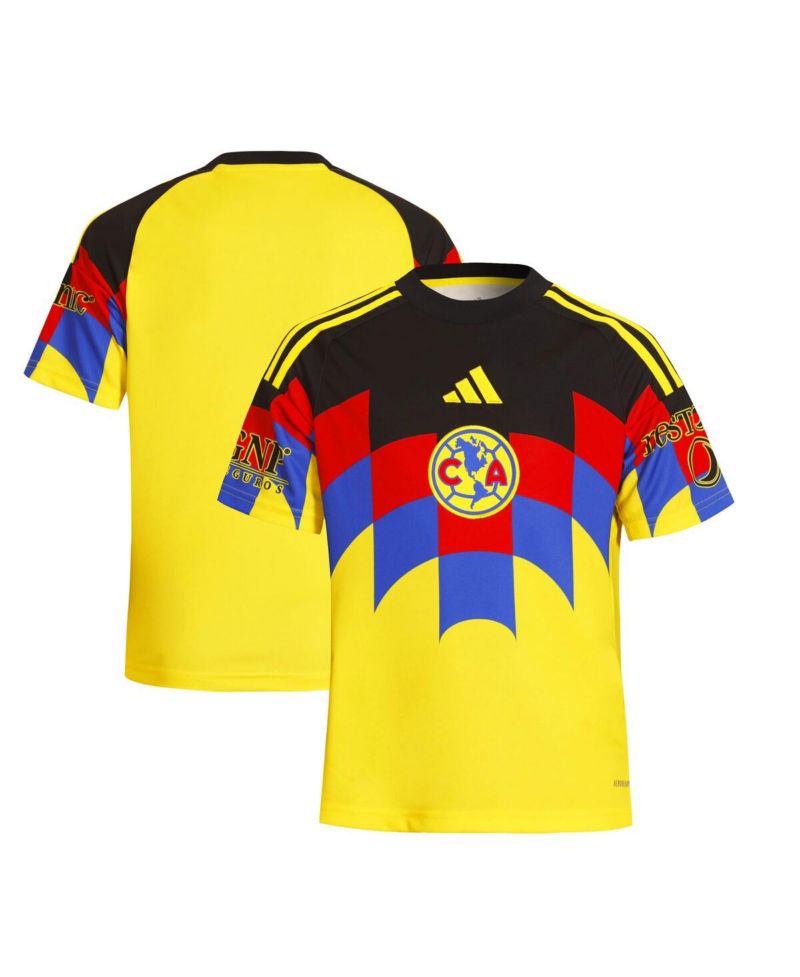 Big Boys and Girls Yellow Club America 2025/26 Home Replica Jersey