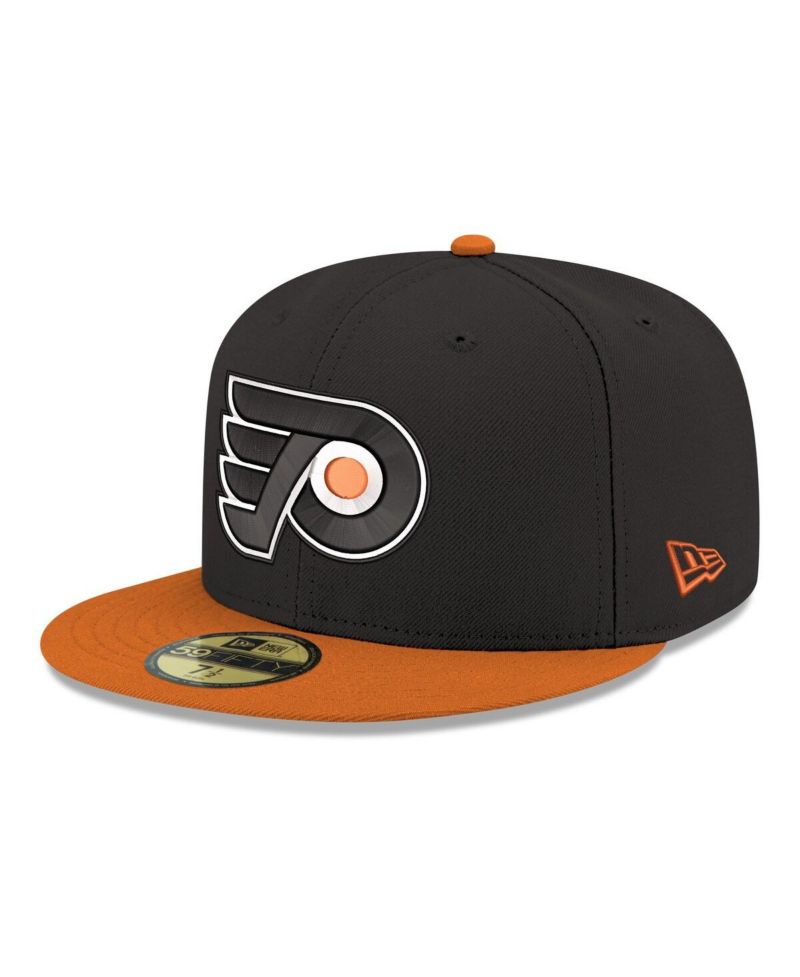 Men's Black Philadelphia Flyers Core Logo Two-Tone 59FIFTY Fitted Hat