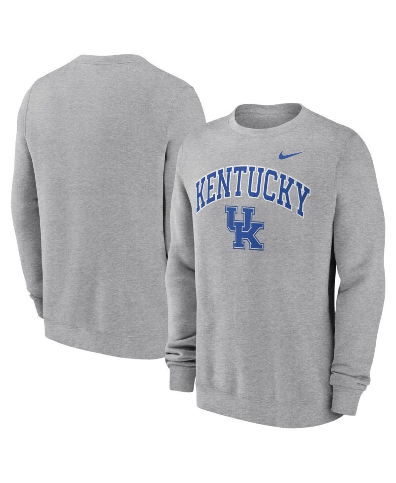 Men's Gray Kentucky Wildcats Arch Pullover Sweatshirt