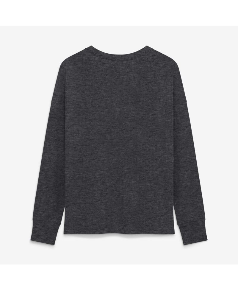 Women's Heather Charcoal Buffalo Sabres Competition Legacy Long Sleeve T-Shirt