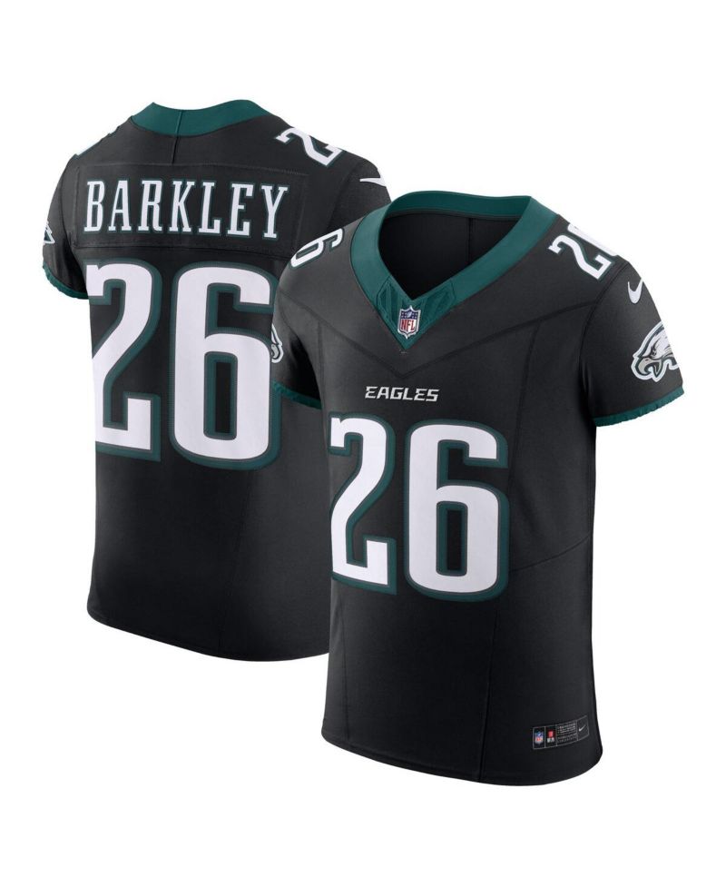 Men's Saquon Barkley Black Philadelphia Eagles Alternate Vapor F.U.S.E. Elite Jersey