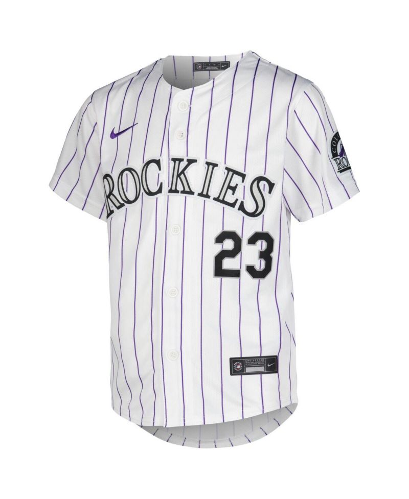 Big Boys and Girls Kris Bryant White Colorado Rockies Home Limited Player Jersey