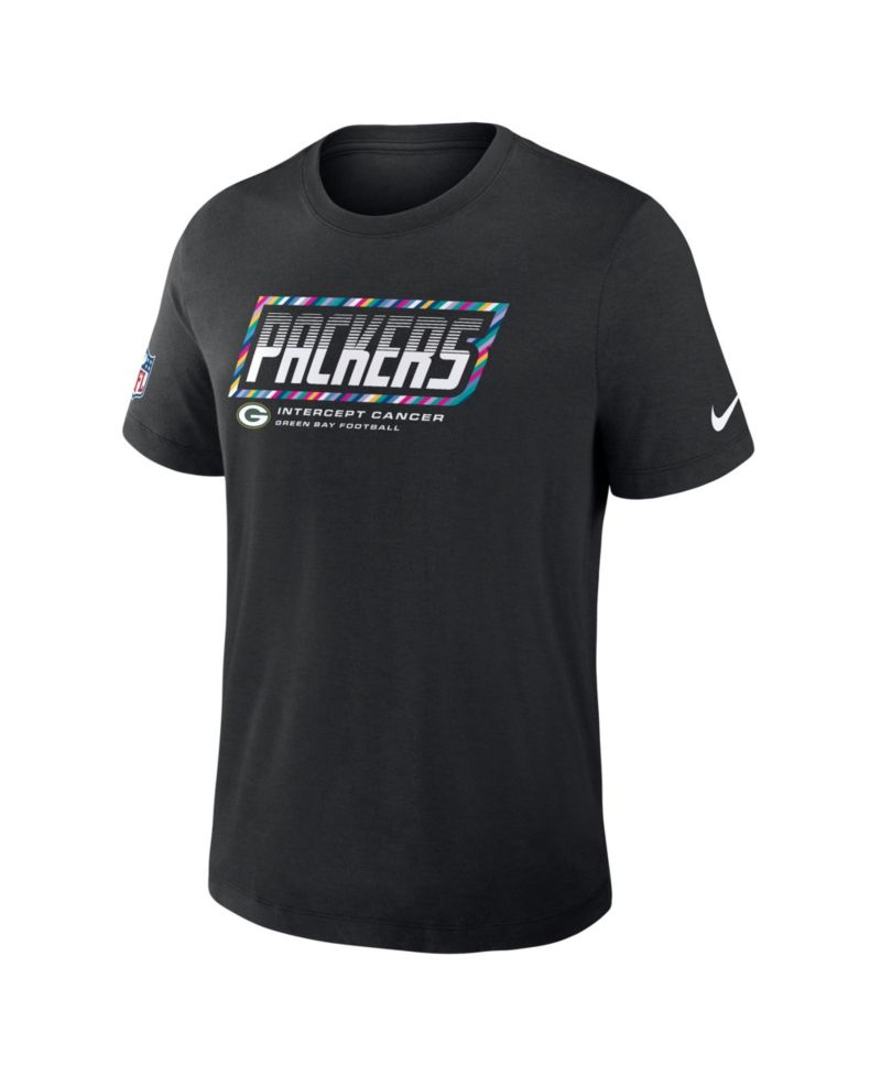 Men's Black Green Bay Packers 2026 NFL Cruical Catch Sideline Dri-Fit T-Shirt