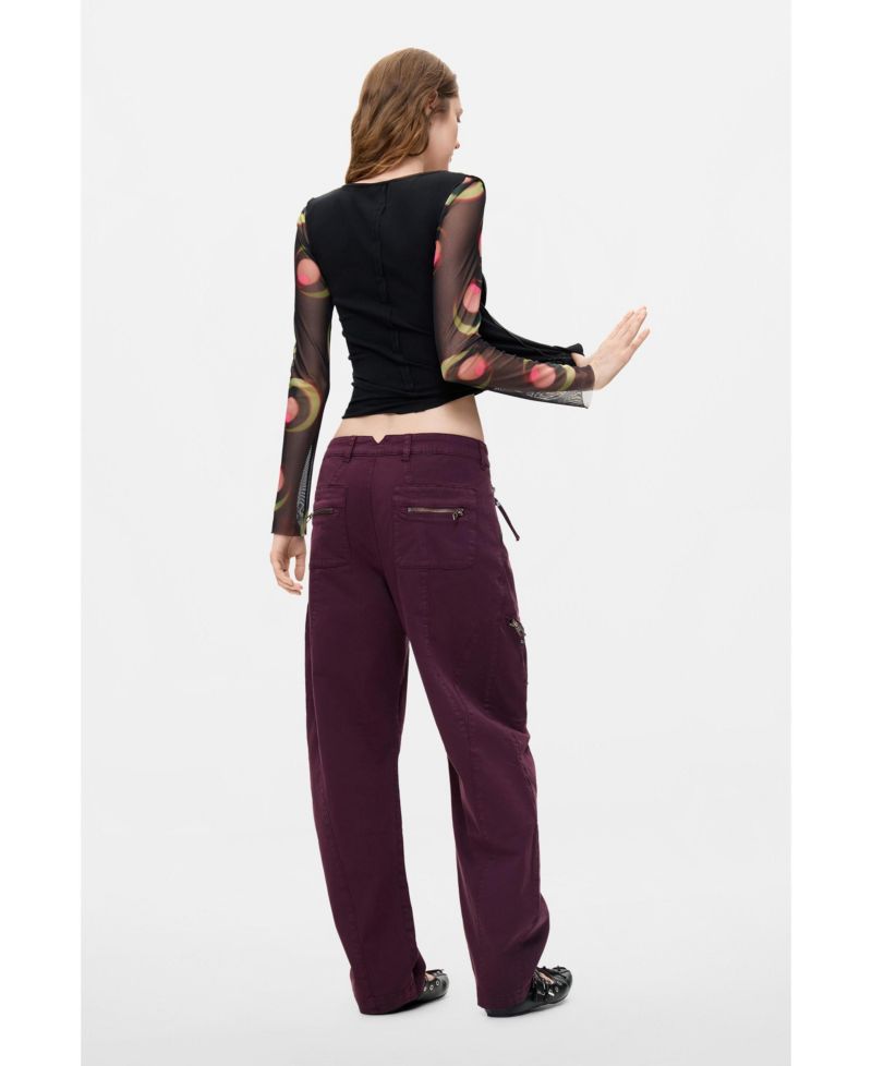 Women's Long Zipper Trousers