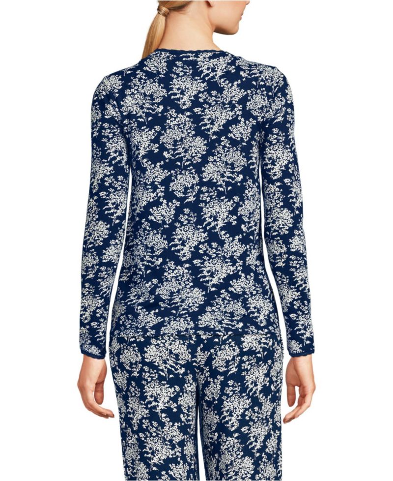 Women's Pointelle Long Sleeve Sleep Cardigan