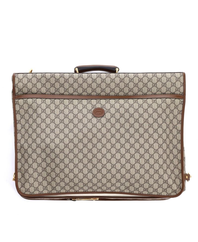 Retro Interlocking G Garment Bag GG Coated Canvas
