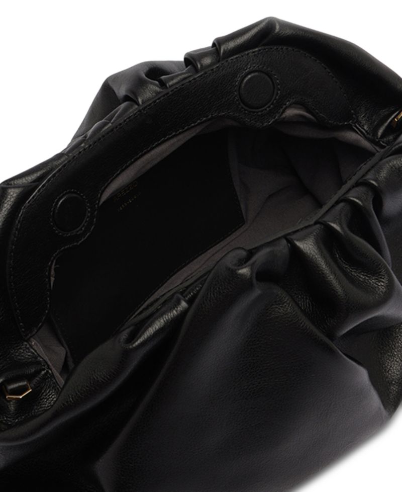 Elizabeth Medium Leather Snap Button Handbag
