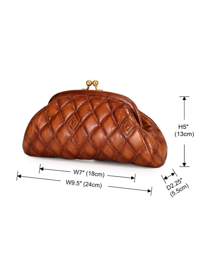 Petunia Quilted Mini Beauty Clutch Handbag