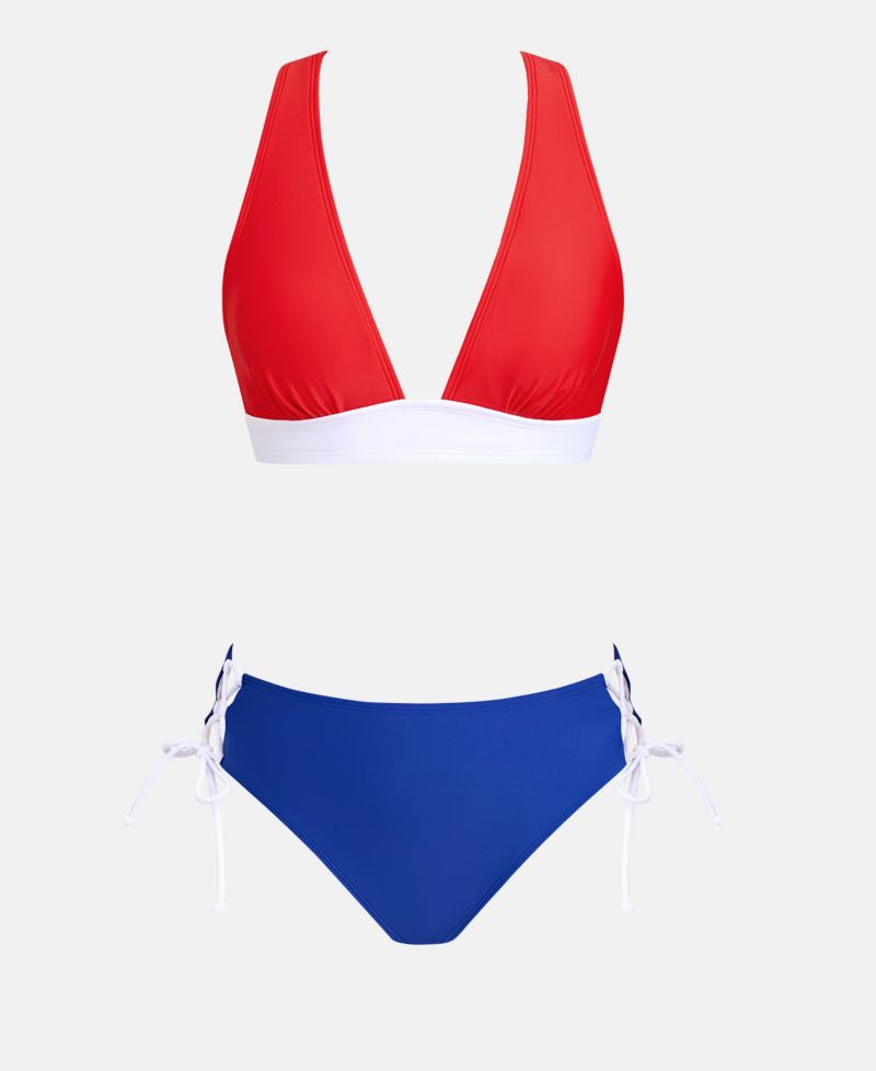 Women's Wide Strap Tie Side Bikini Set