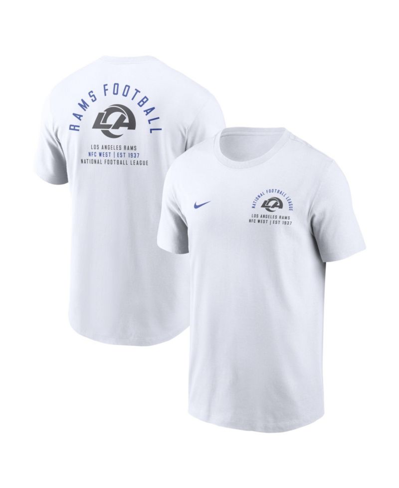 Men's White Los Angeles Rams Split Logo T-Shirt