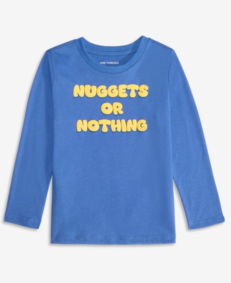 Toddler Boys' 12M-5T Long-Sleeve Nuggets or Nothing T-Shirt