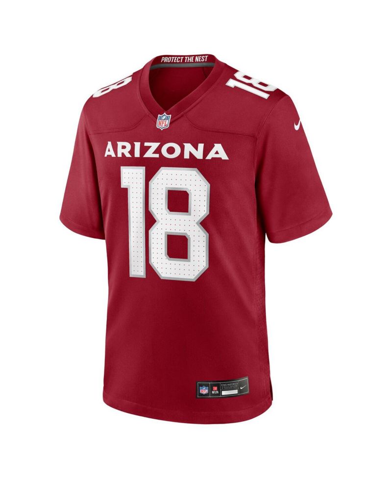 Men's Marvin Harrison Jr. Cardinal Arizona Cardinals Player Game Jersey