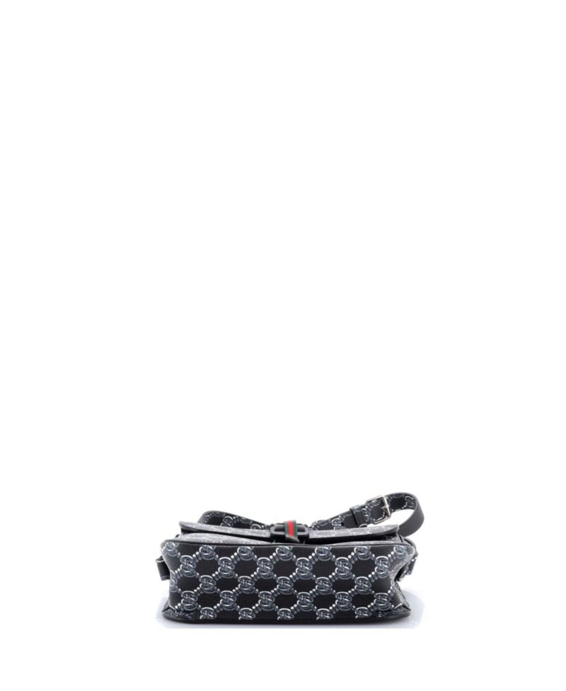Mini Front Buckle Crossbody Bag GG Shadow Coated Canvas