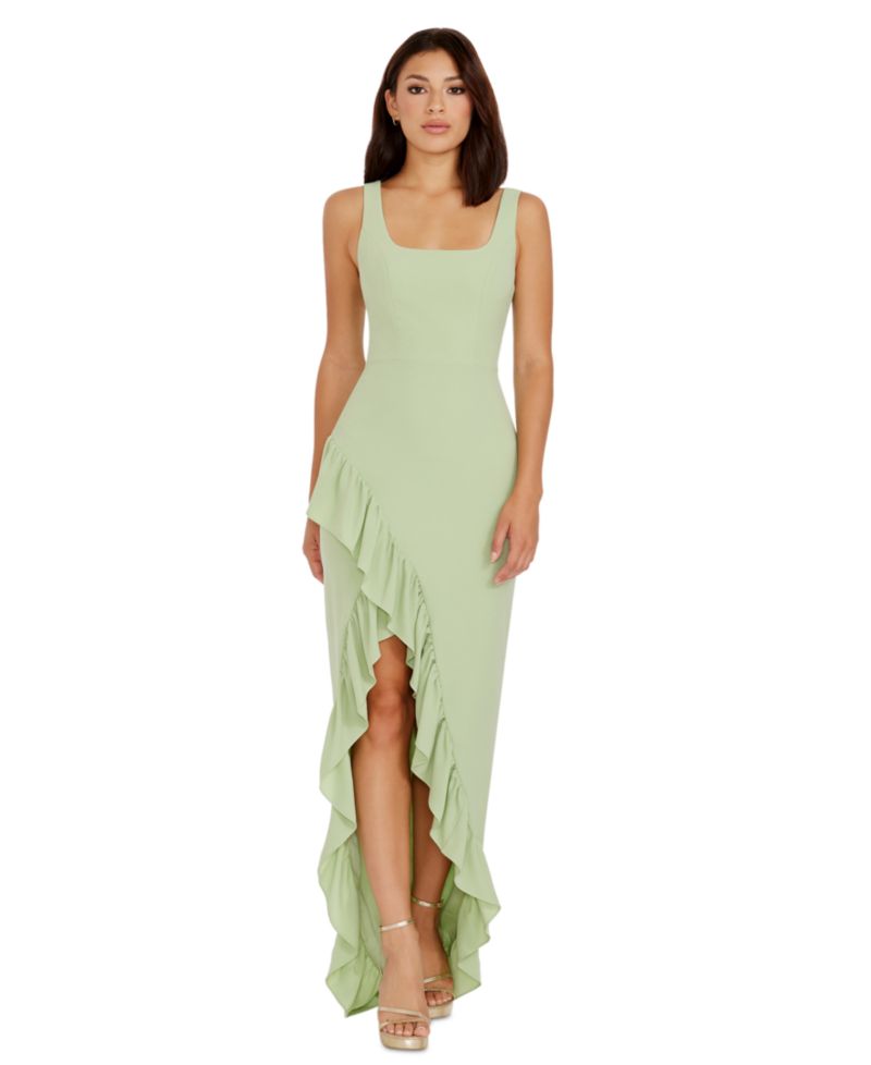 Women's Charlene Ruffled High-Low Gown