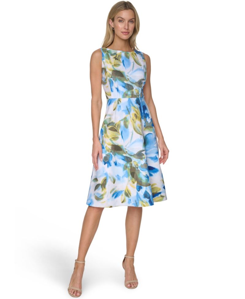 Women’s Boat Neck Midi Dress