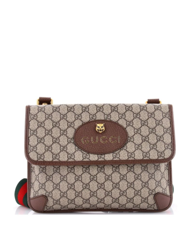 Medium Neo Vintage Flap Messenger GG Coated Canvas