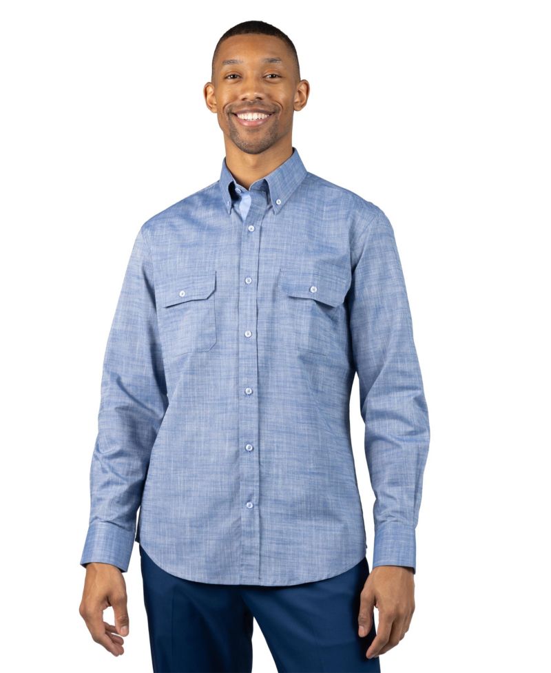 Men's Signature Chambray Long Sleeve Shirt