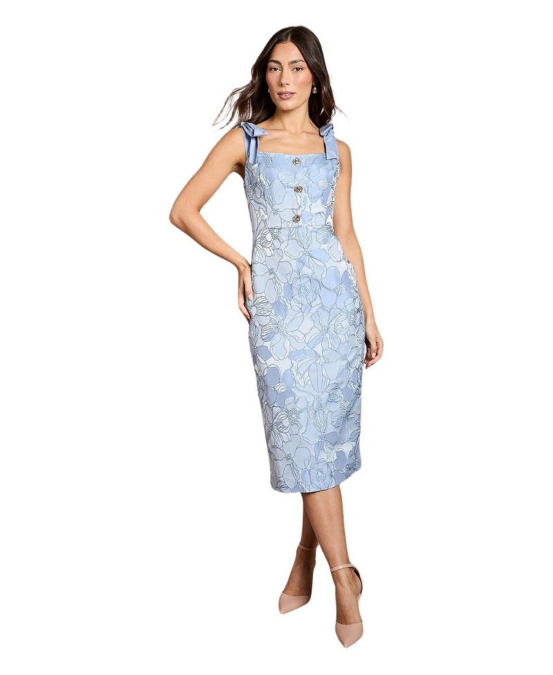 Women's Button Detail Pencil Dress