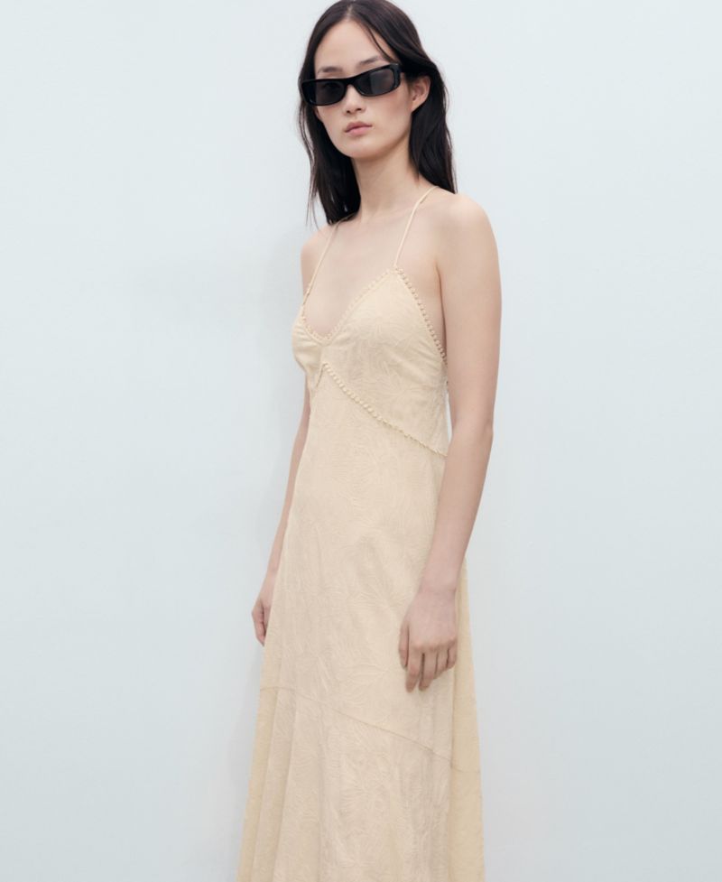 Women's Embroidered Midi Dress
