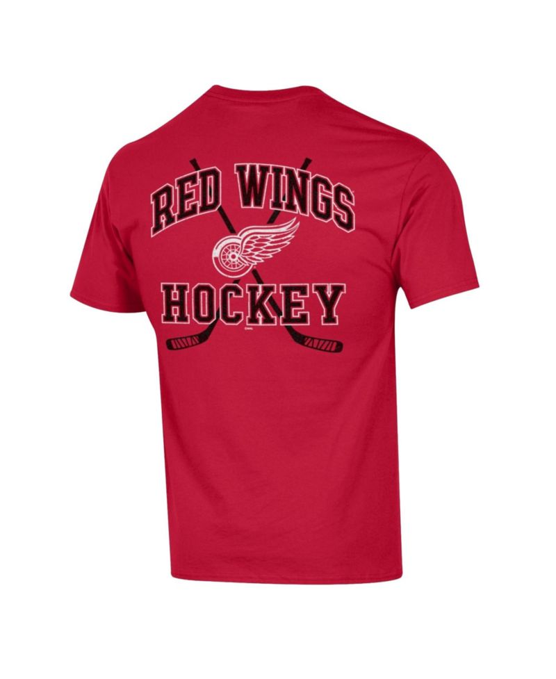 Men's Detroit Red Wings Stick With It Oversized-Graphic T-Shirt