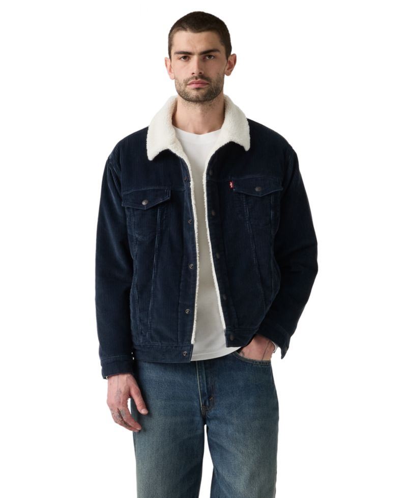 Men's Sherpa-Lined Regular-Fit Trucker Jacket