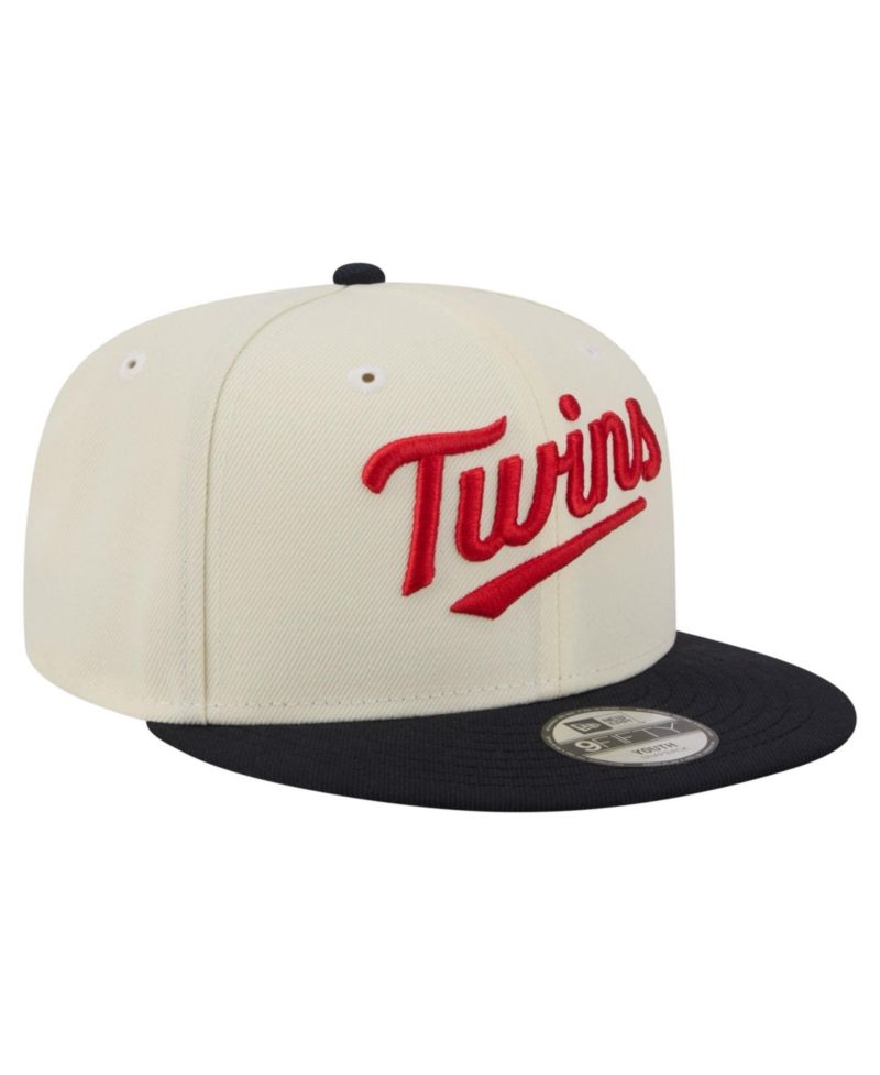 Big Boys and Girls White Minnesota Twins Two-Tone 9FIFTY Snapback Hat