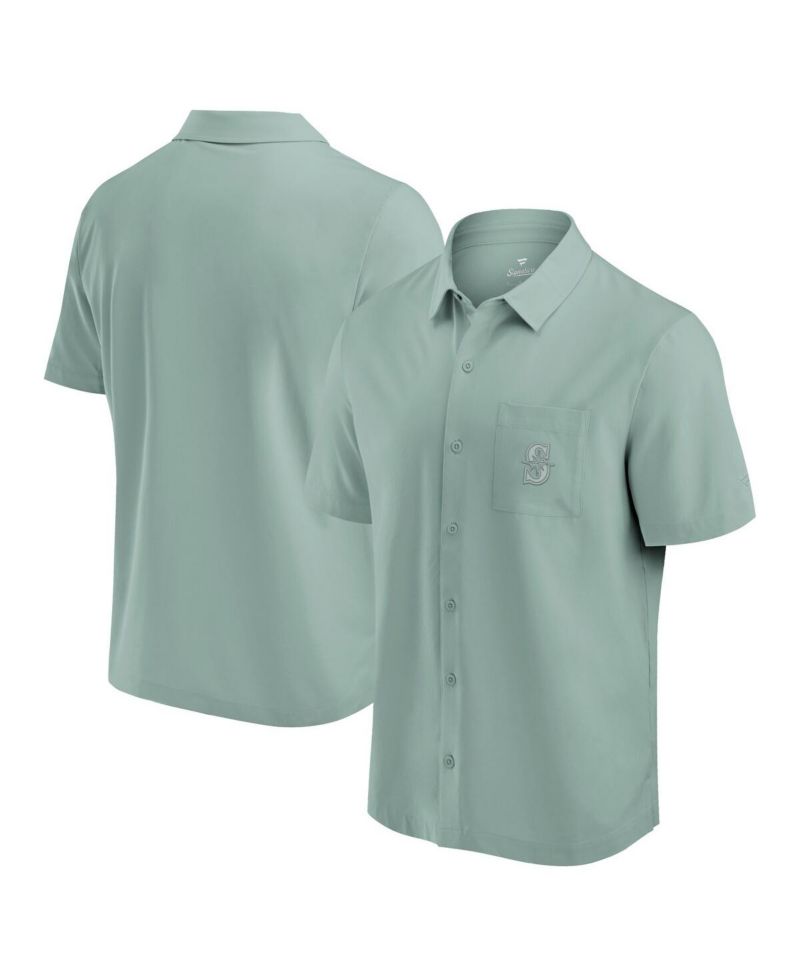 Men's Green Seattle Mariners Front Office Button-Up Shirt