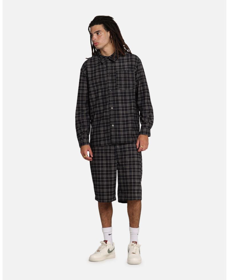 Men's Plaid Corduroy Shirt Jacket