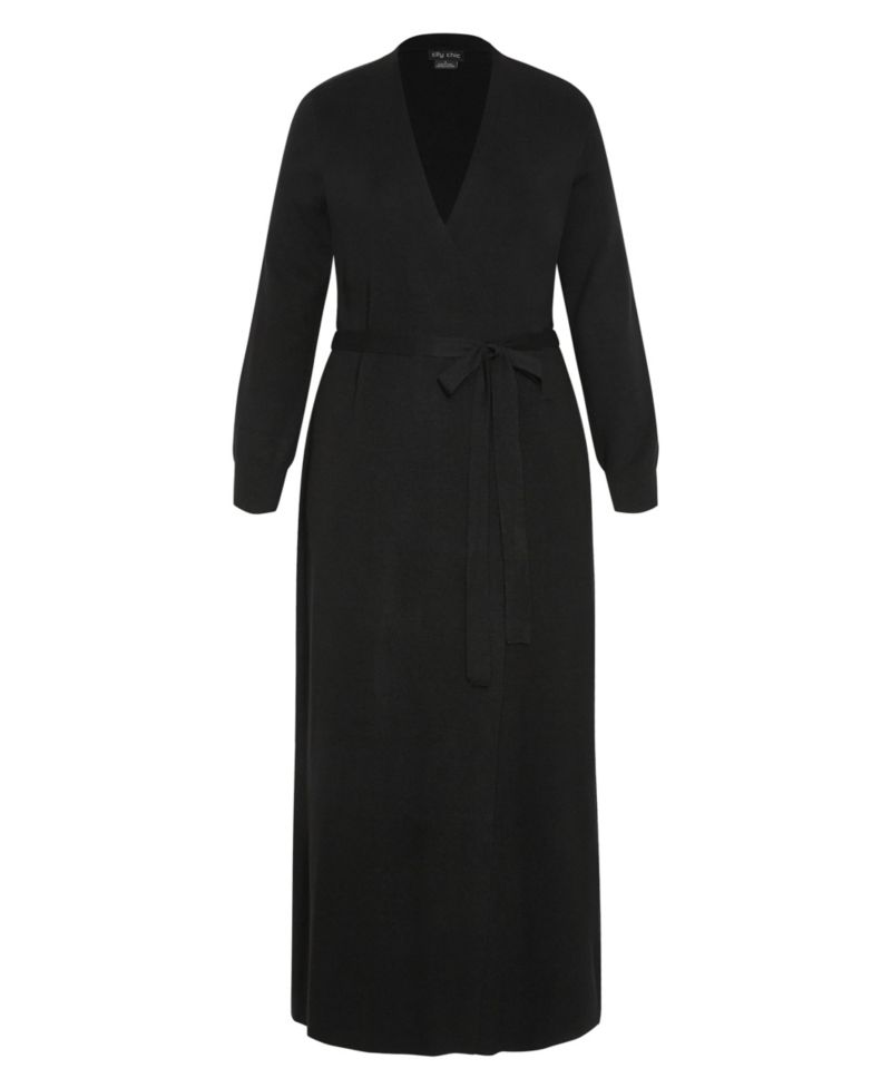 Plus Size Goldie Longline Pull-On Cardigan