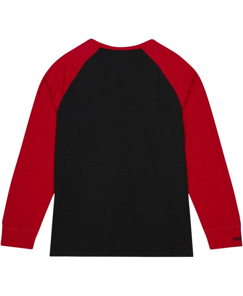 Men's Black Oklahoma Sooners Legendary Slub Raglan Long Sleeve T-Shirt