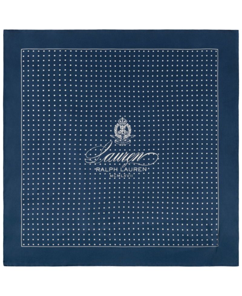 Dot with Logo Small Square Scarf