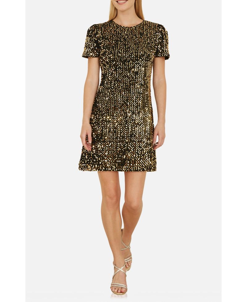 Women's Sequin Tunic Mini Dress