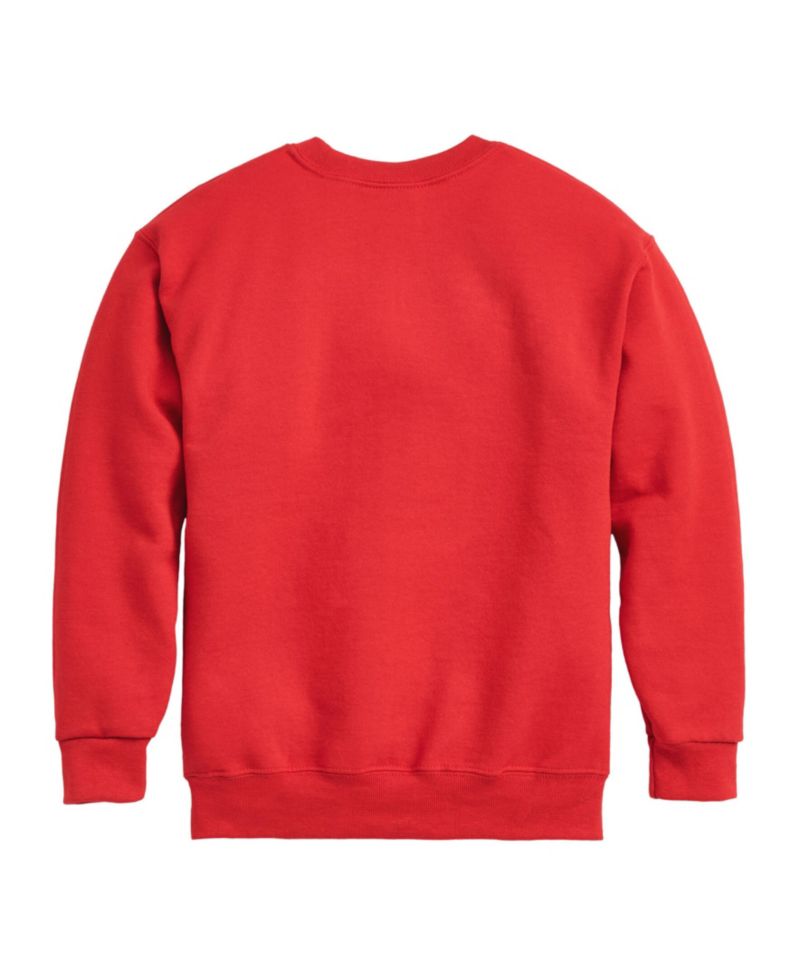 Big Boys Racing Logo Graphic Crew Fleece Sweatshirt