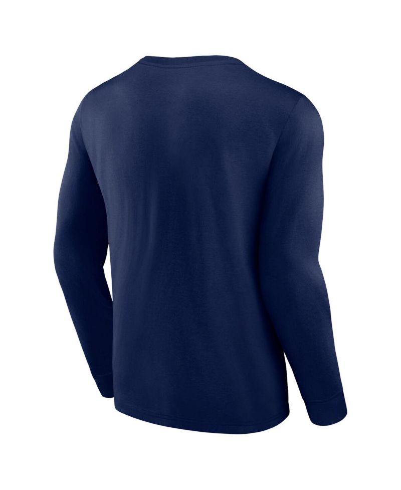 Branded Men's Navy New Orleans Pelicans Baseline Long Sleeve T-Shirt